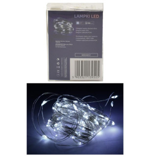 Lampki choinkowe 100 LED biały zimny